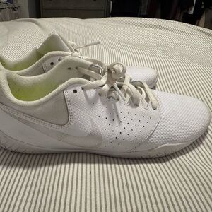 Nike White Mesh Athletic Shoes